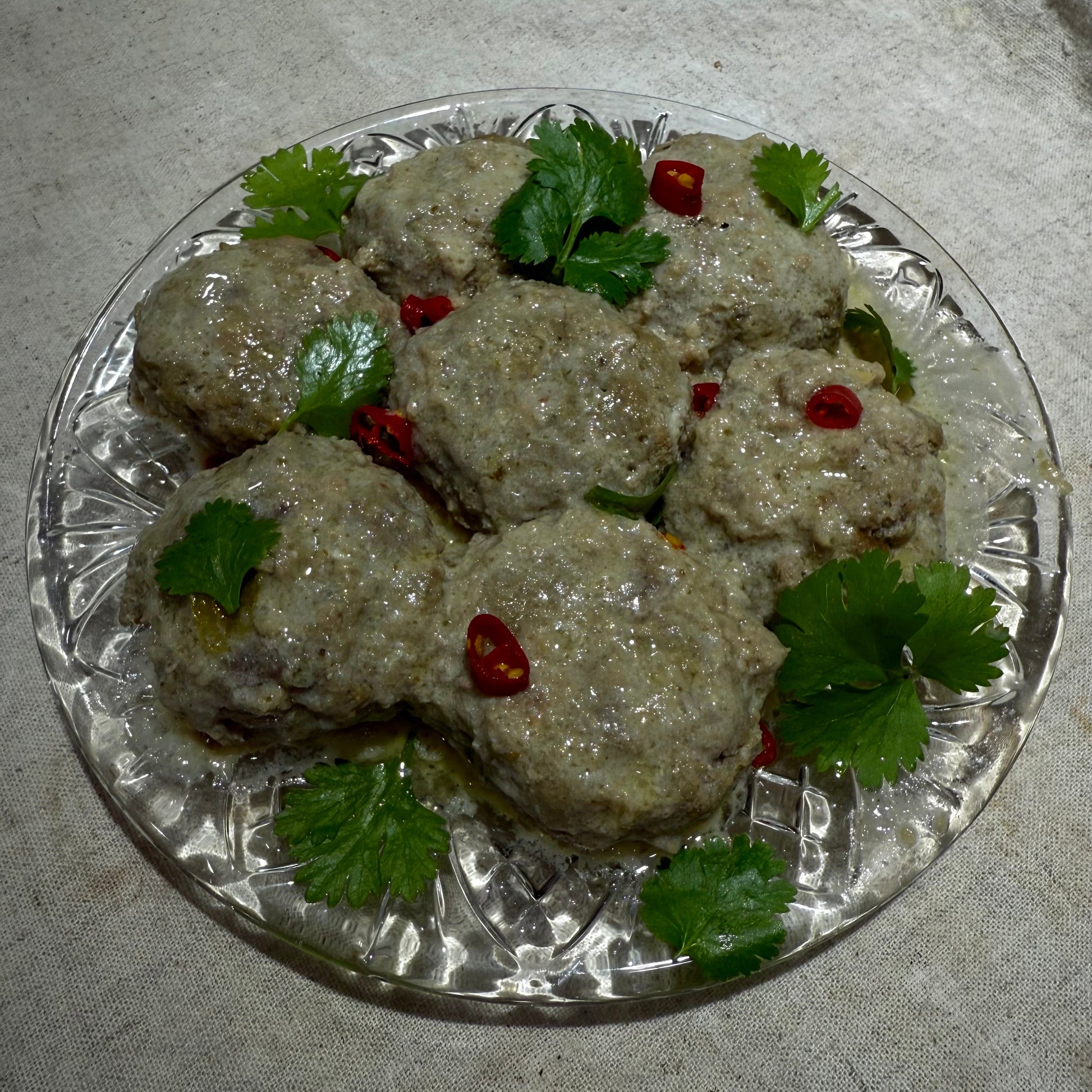 Thai Coconut Green Meatballs